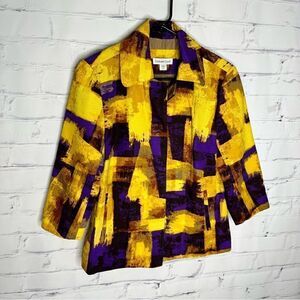 Coldwater Creek yellow size 4/6 blazer/jacket